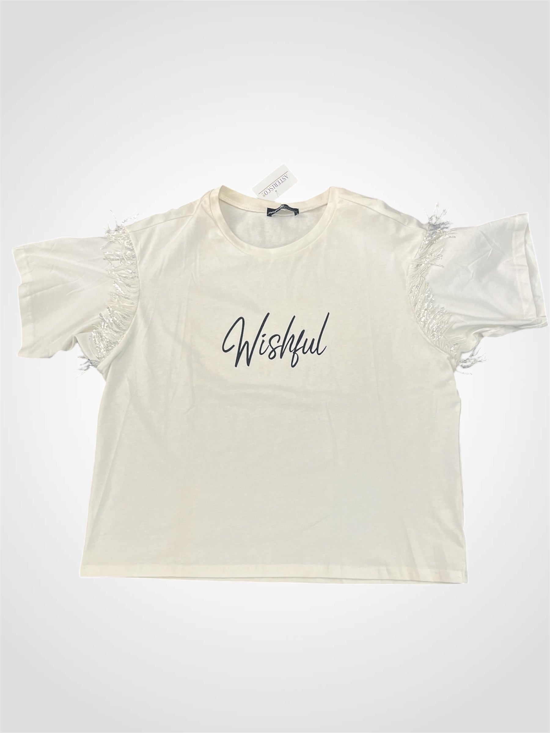 Wishful White Tee
