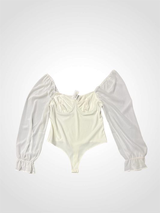 LONG SLEEVE WHITE BODY SUIT