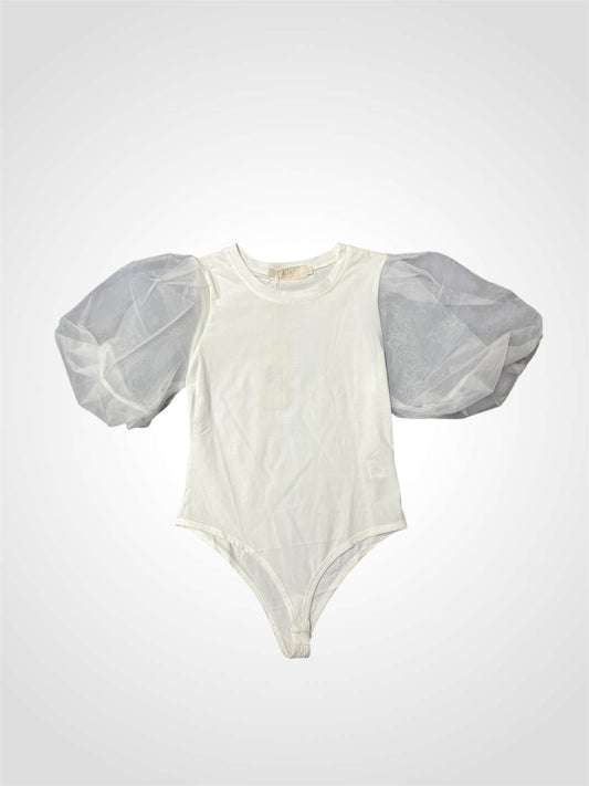 MESH GLOBE SLEEVE BODYSUIT