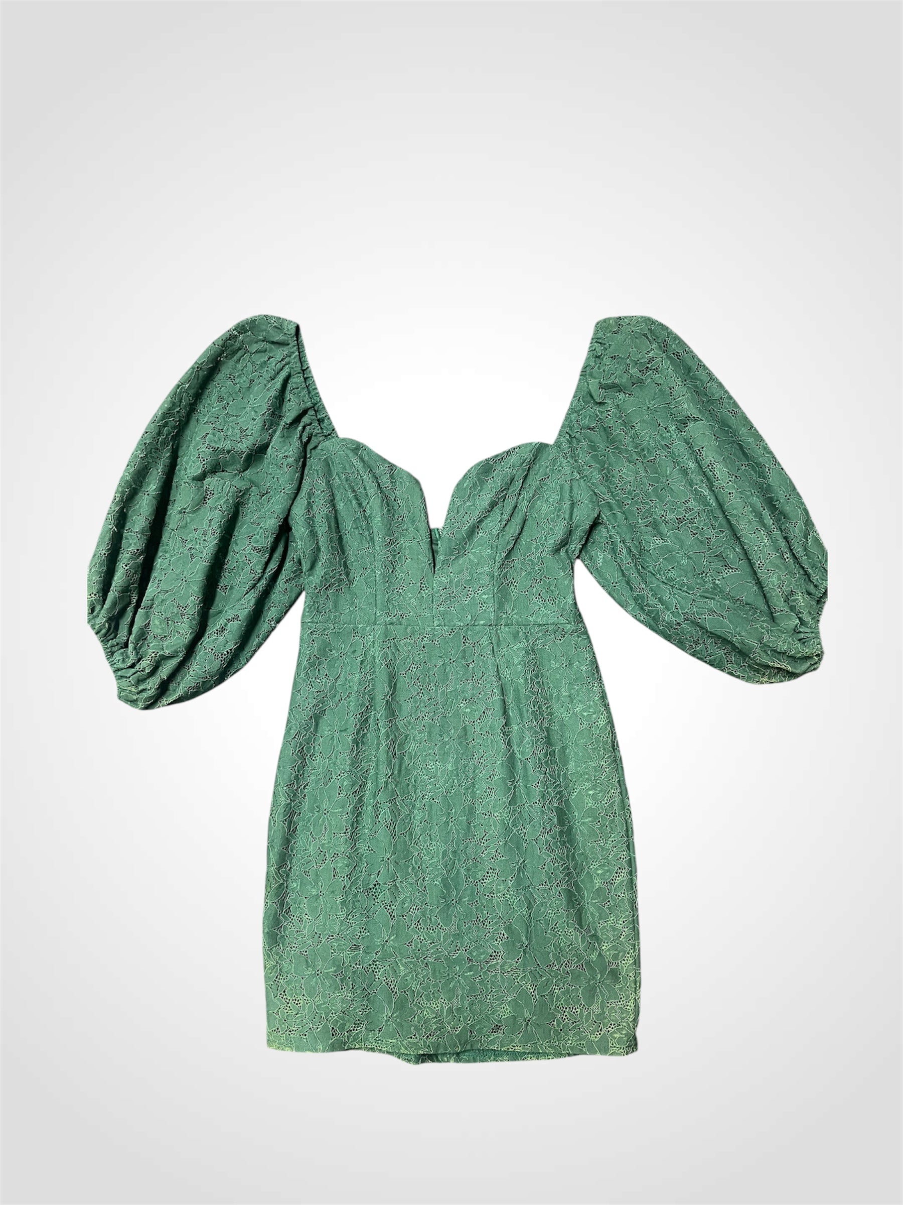 GREEN FOREST LACE DRESS