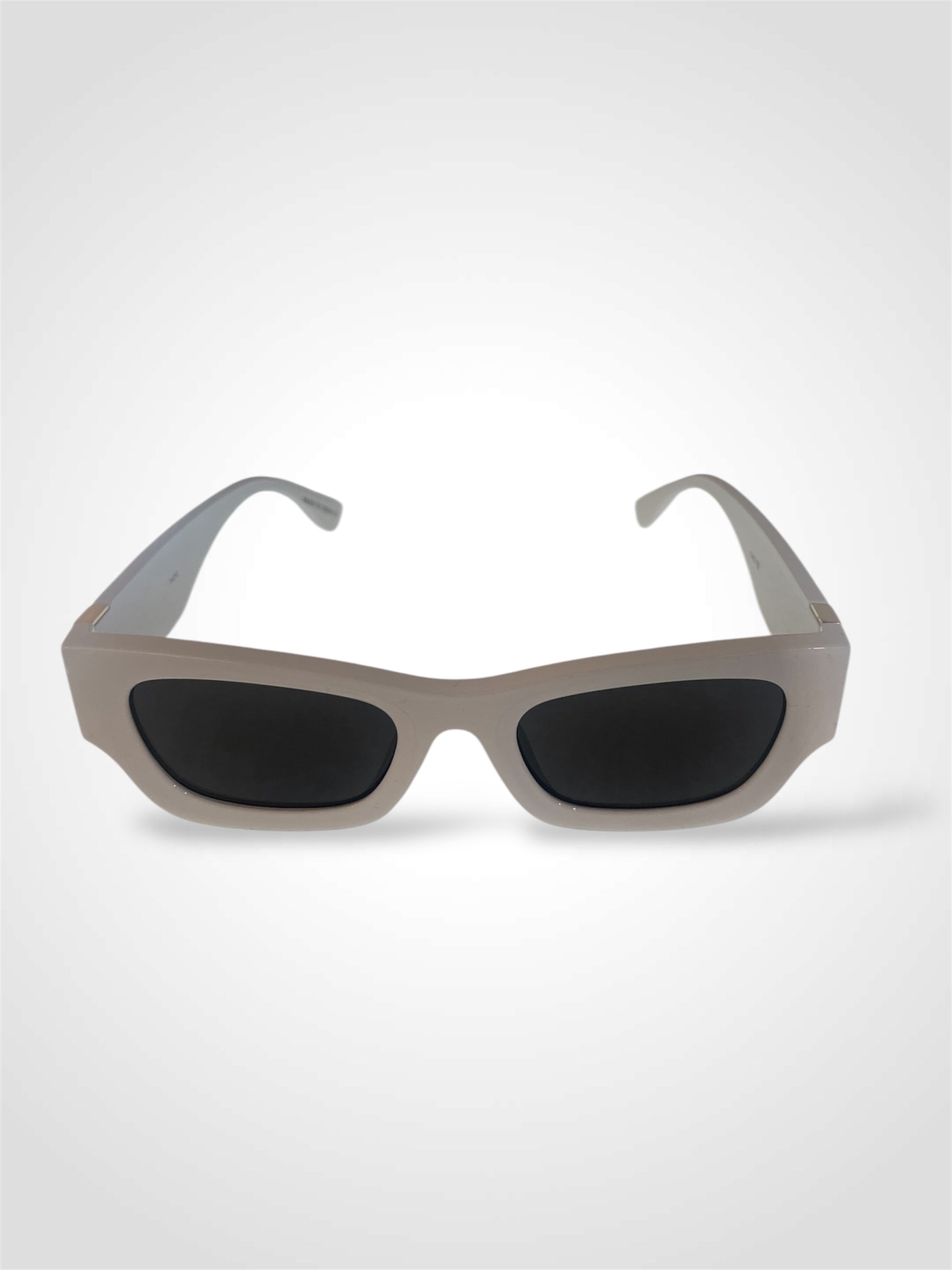 WHITE FRAME SUNGLASSES