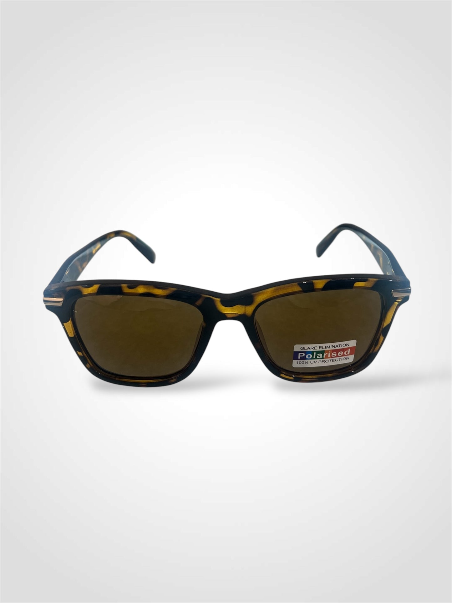 BROWN TORTOISE FRAME POLARIZED SUNGLASSES