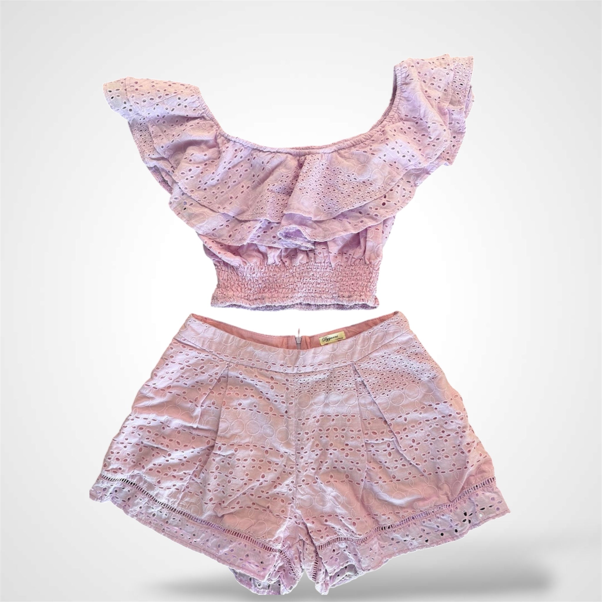 PURPLE EYELET SET•
