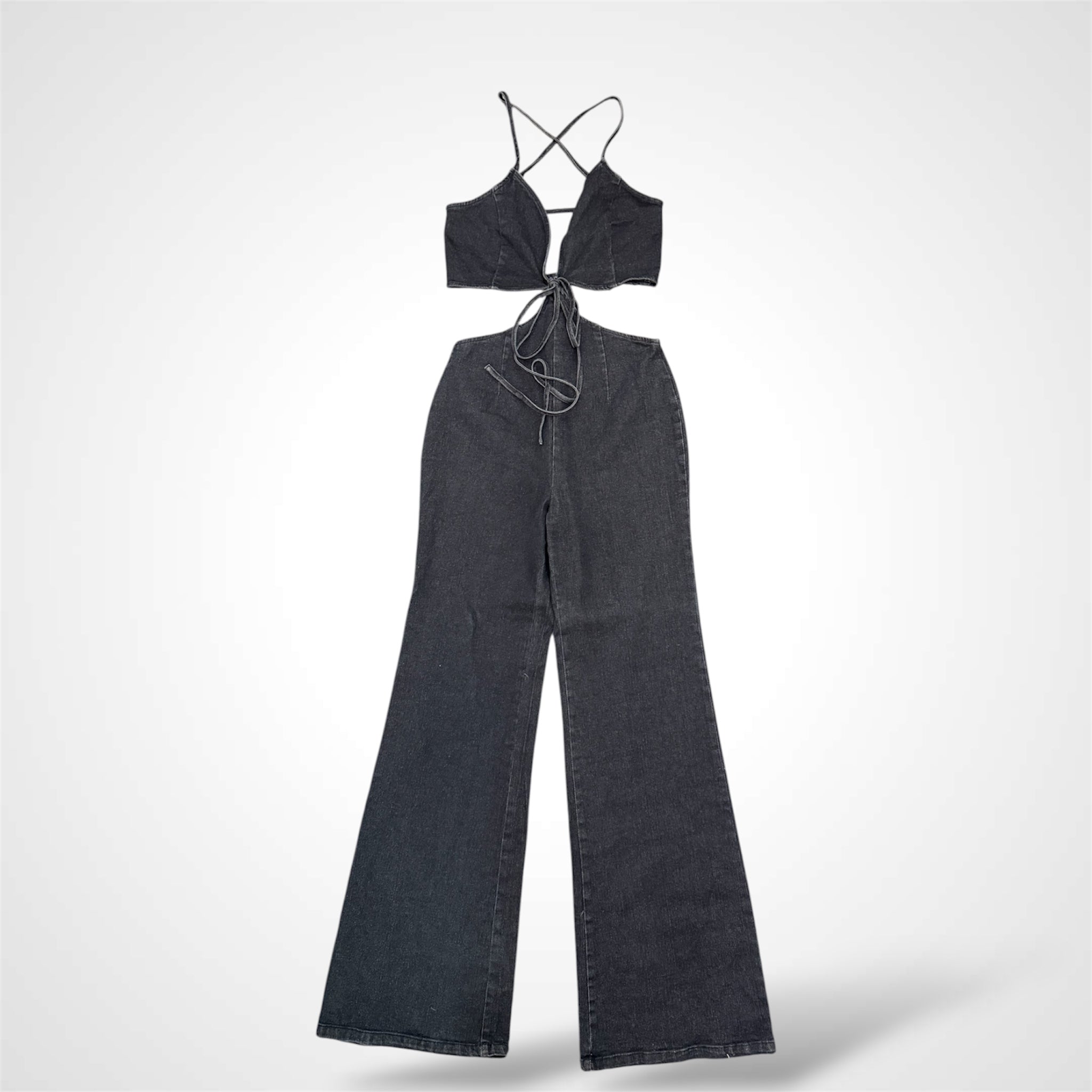 BLACK DENIM JUMPSUIT-1