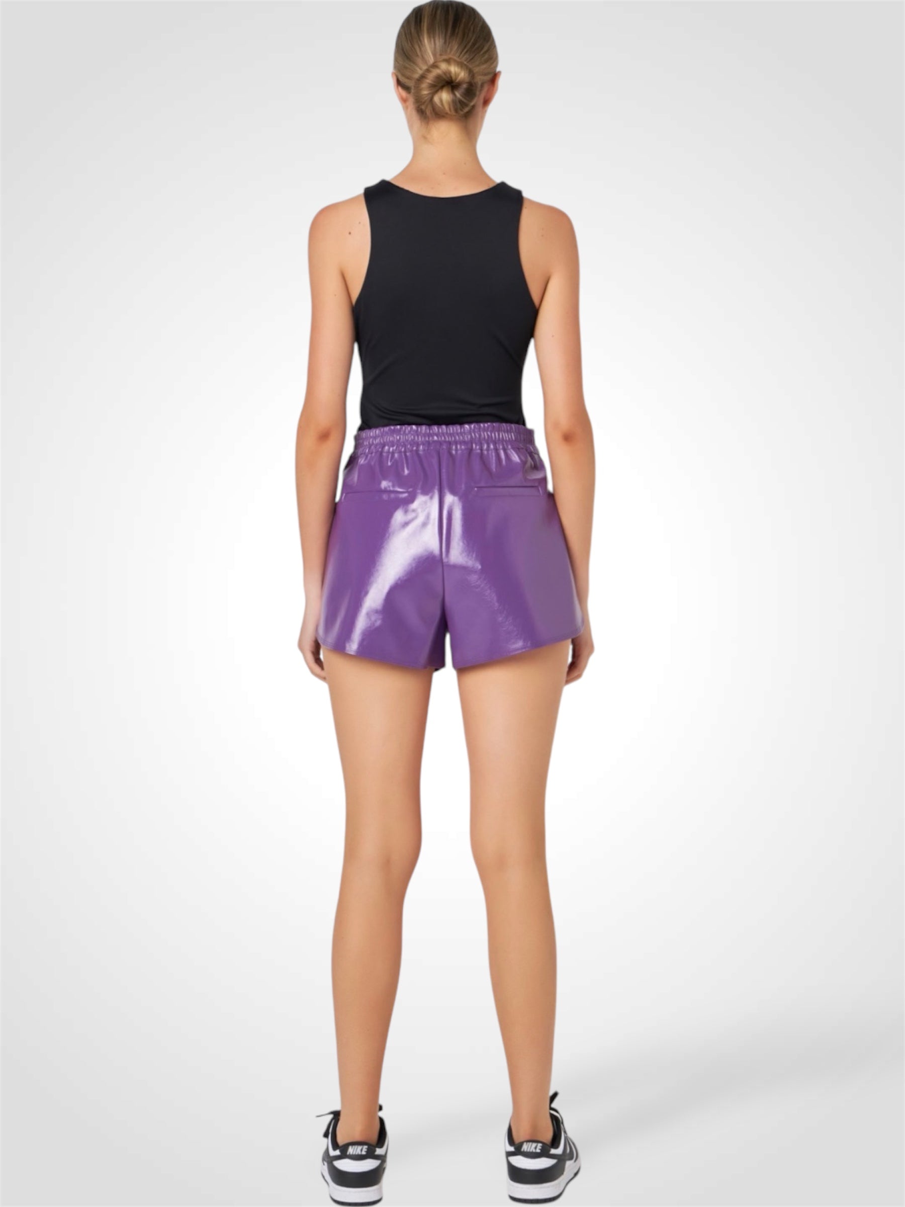 Shiny Pu Shorts-2