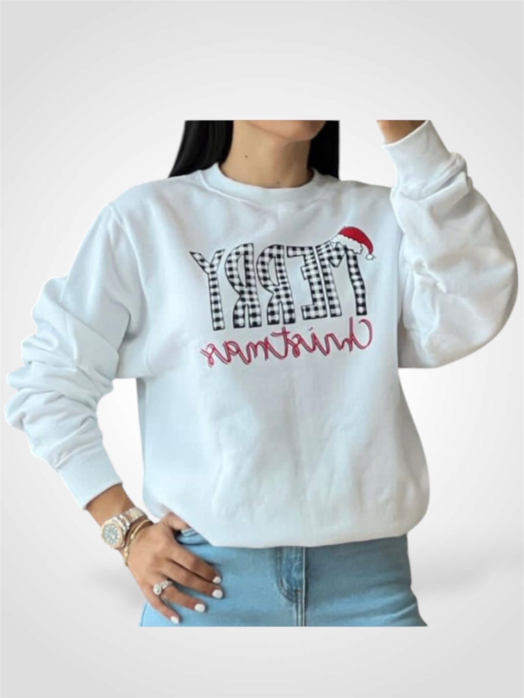 CHRISTMAS WHITE SWEATER