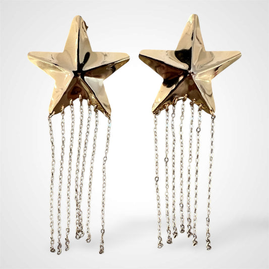 Star Gold Earrings