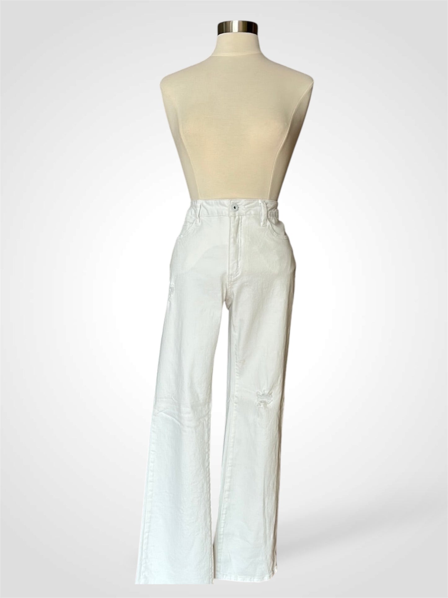 White Wide Leg Jeans