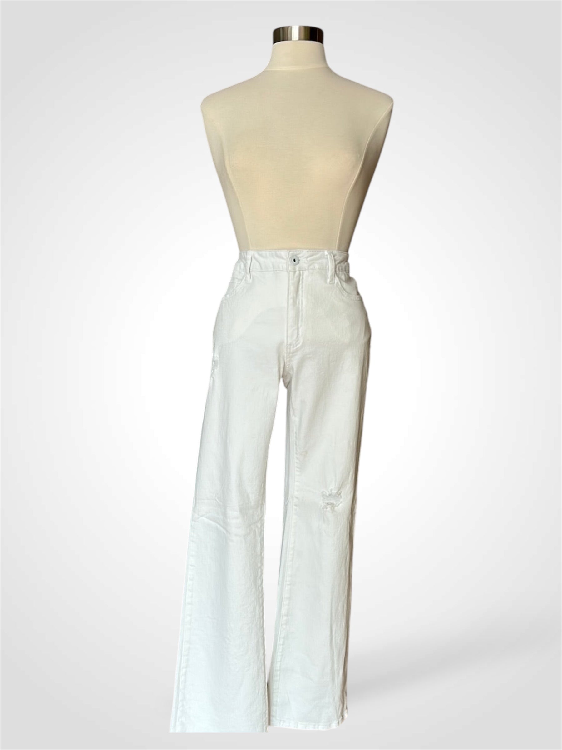 White Wide Leg Jeans