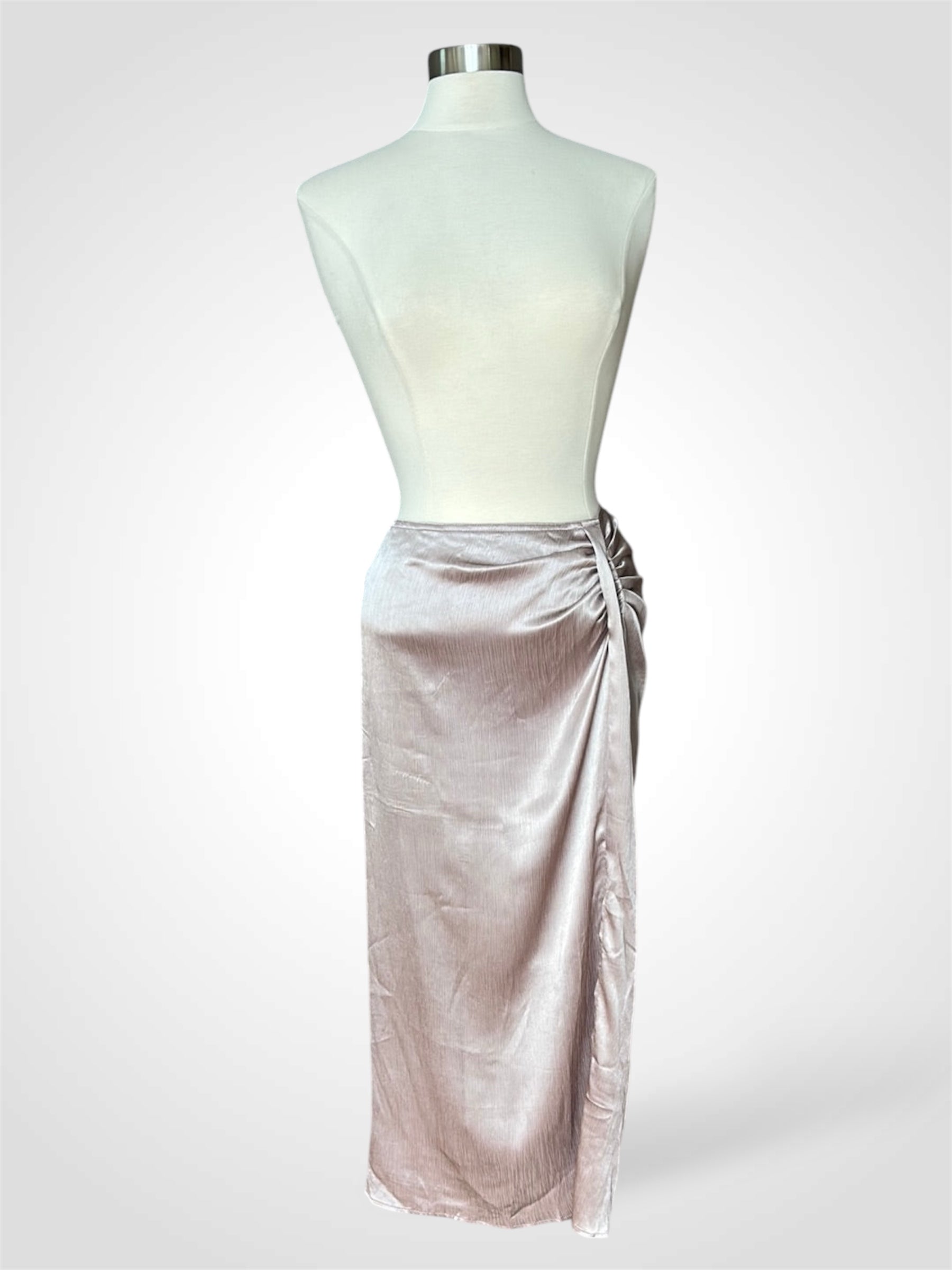 Satin Midi Skirt