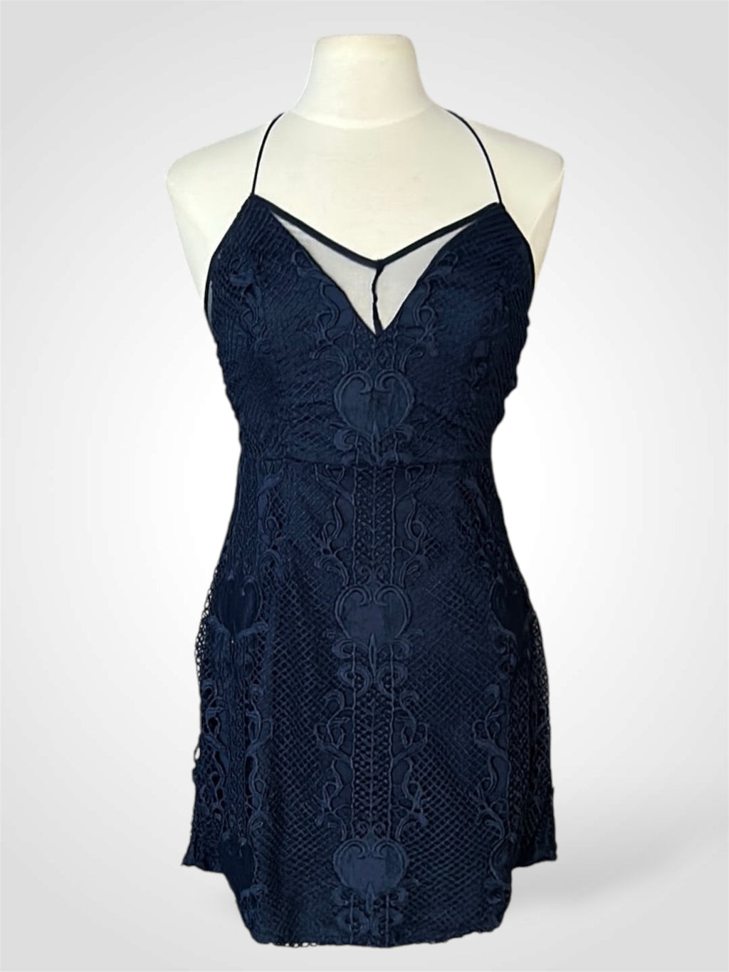 Navy Blue Mini Dress