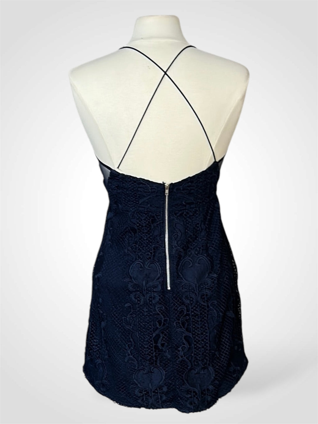 Navy Blue Mini Dress