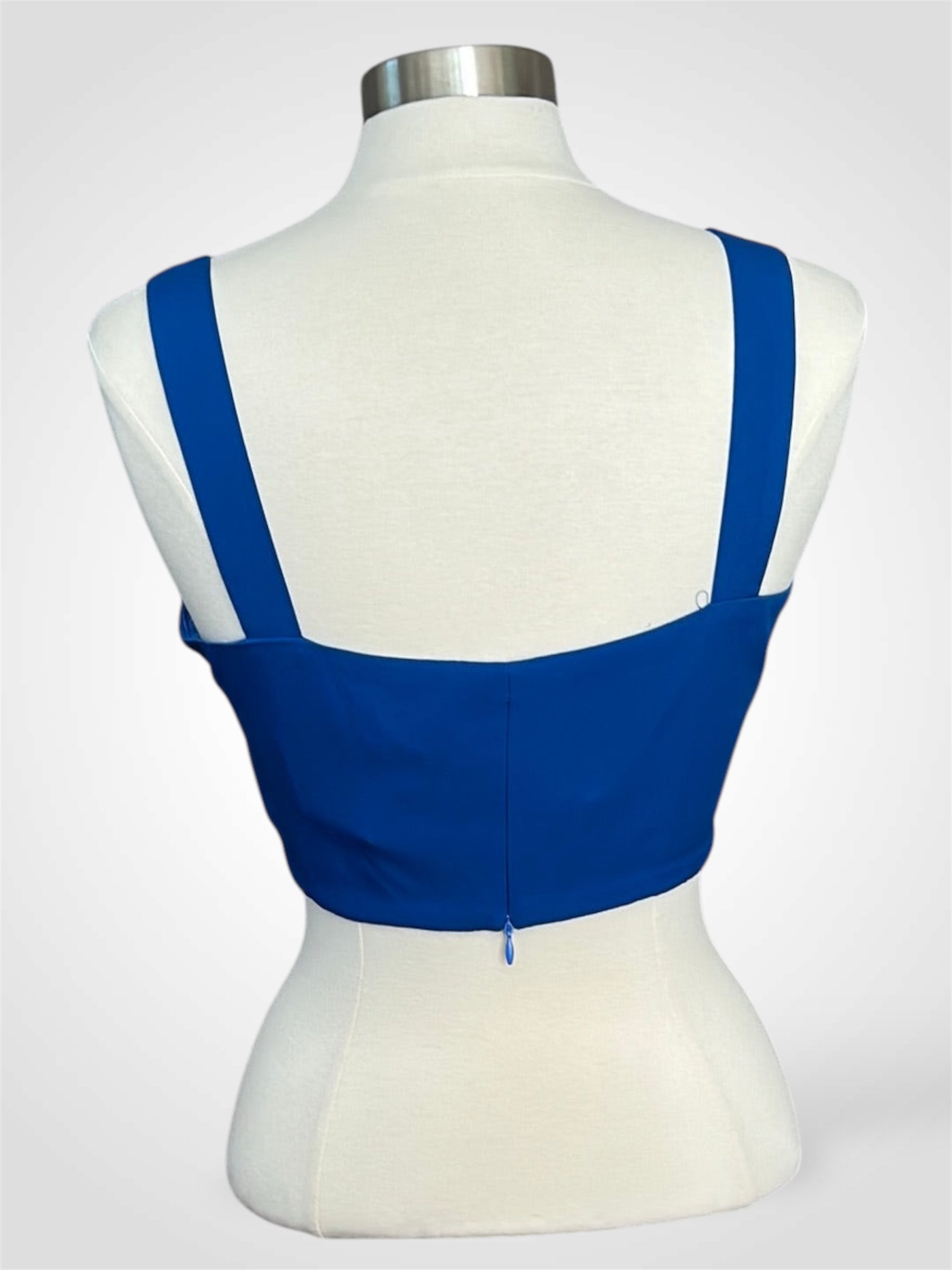 Blue Reckless Crop Top