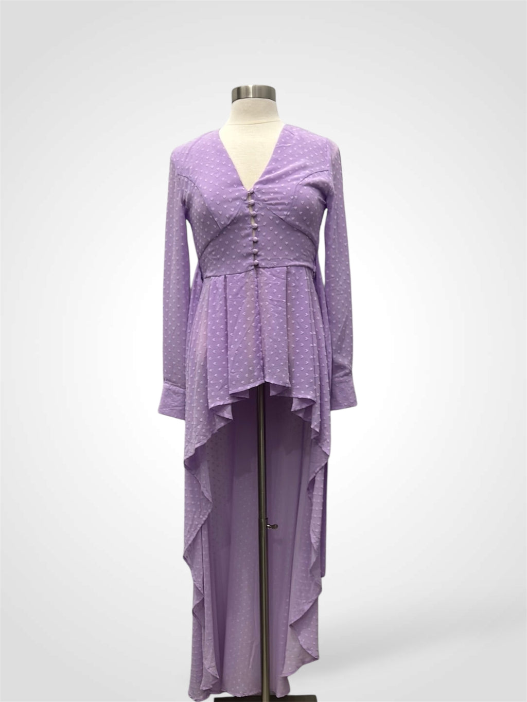 Lavander Dot Detail Top