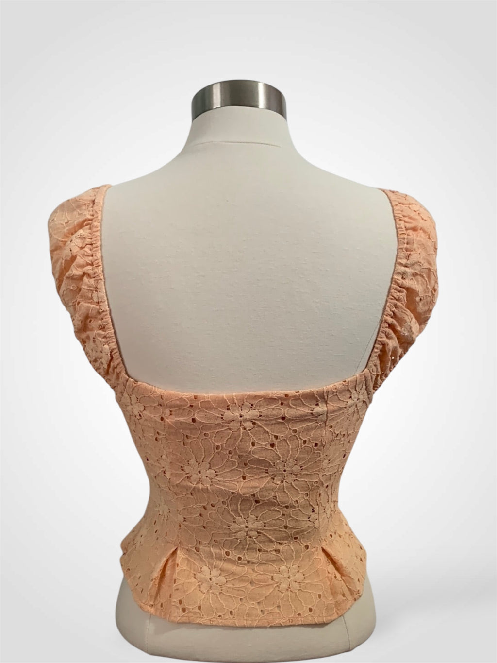 ORANGE FLOWERED PRINT TOP