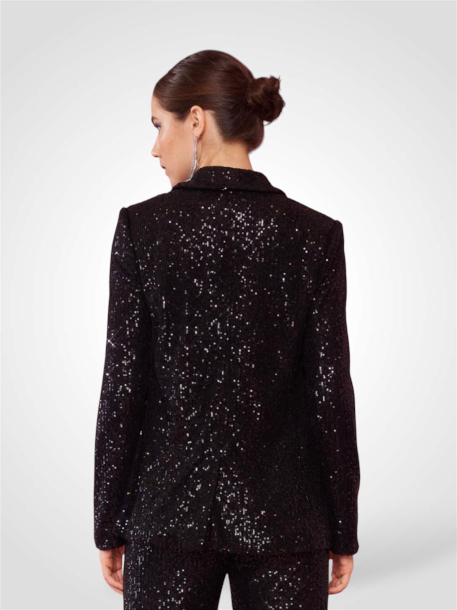 Black Sequin Blazer