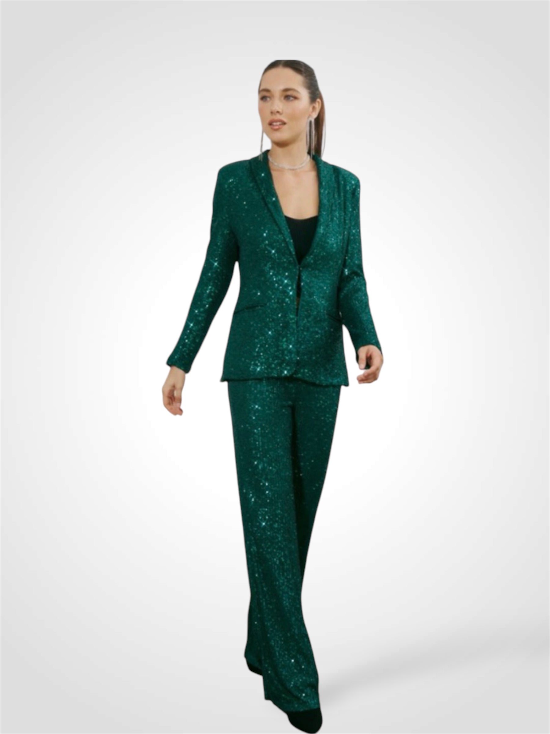 Green Sequin Blazer