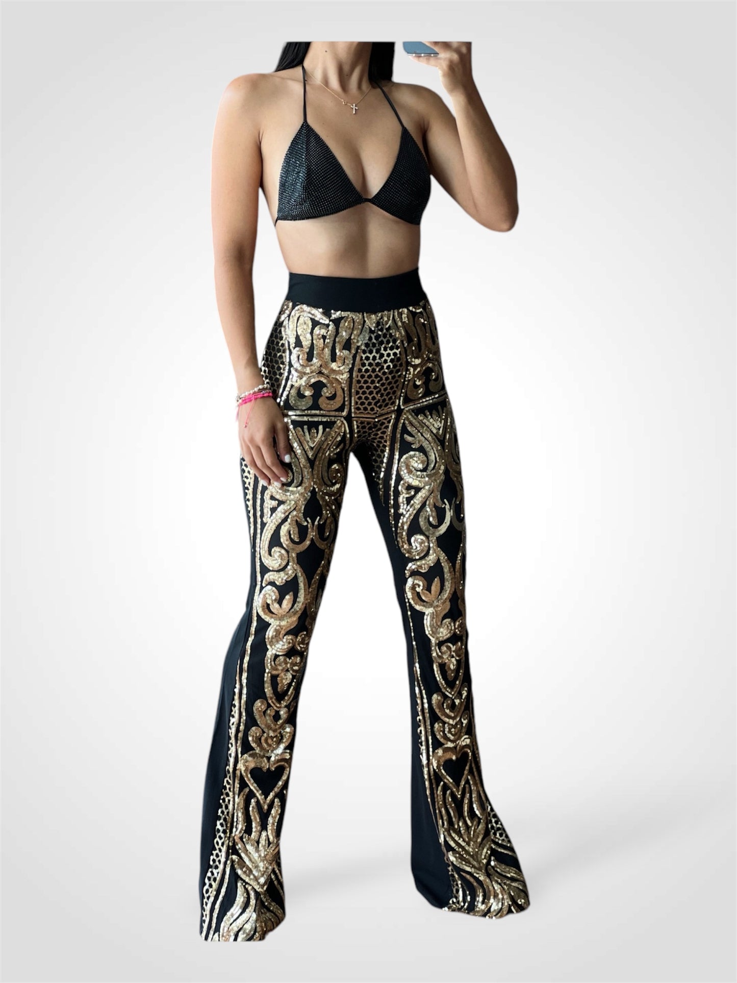 Sequin Gold Pants