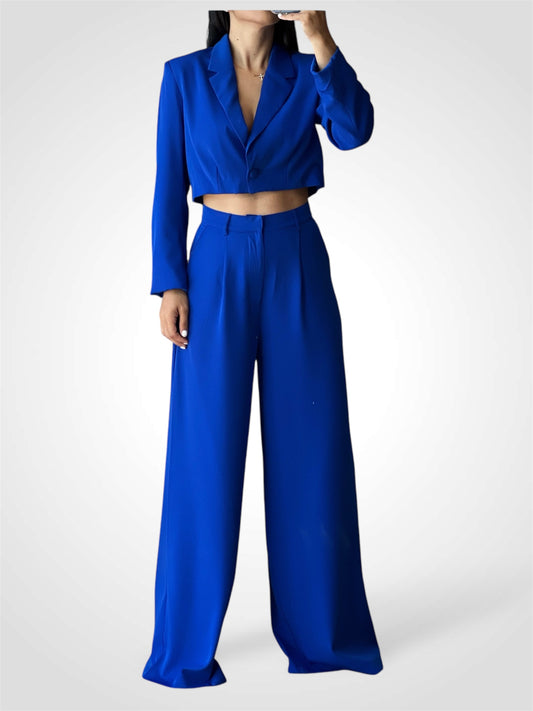 Cobalt Blue Short Blazer