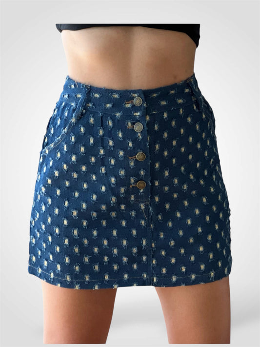 Clitter Denim Skirt
