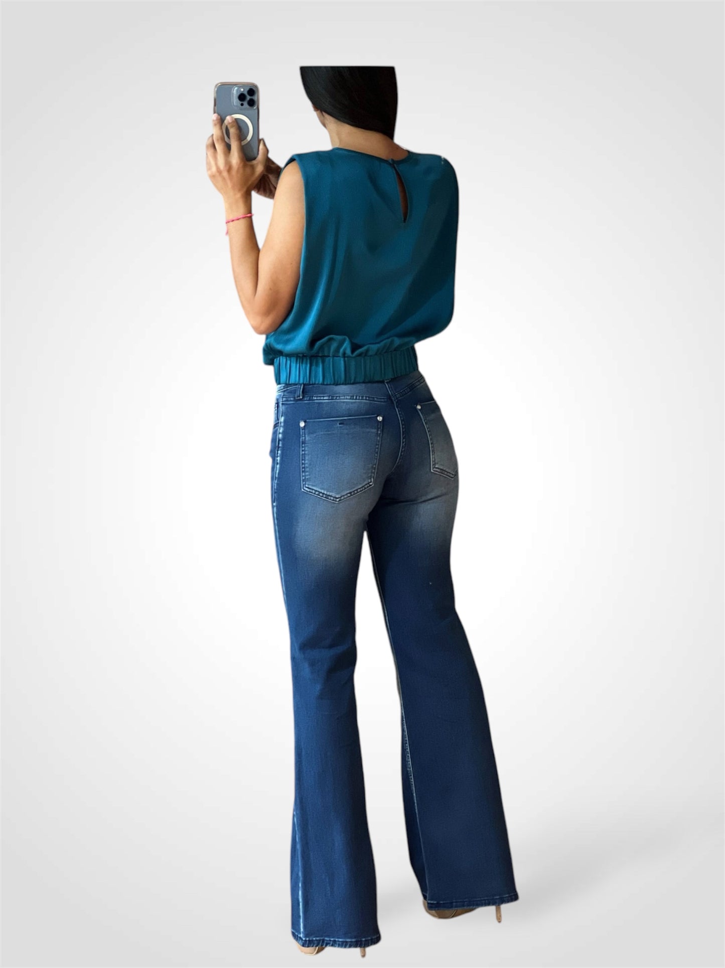 Washed Blue Jeans