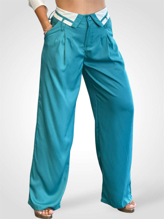Wide Leg Slack Pants