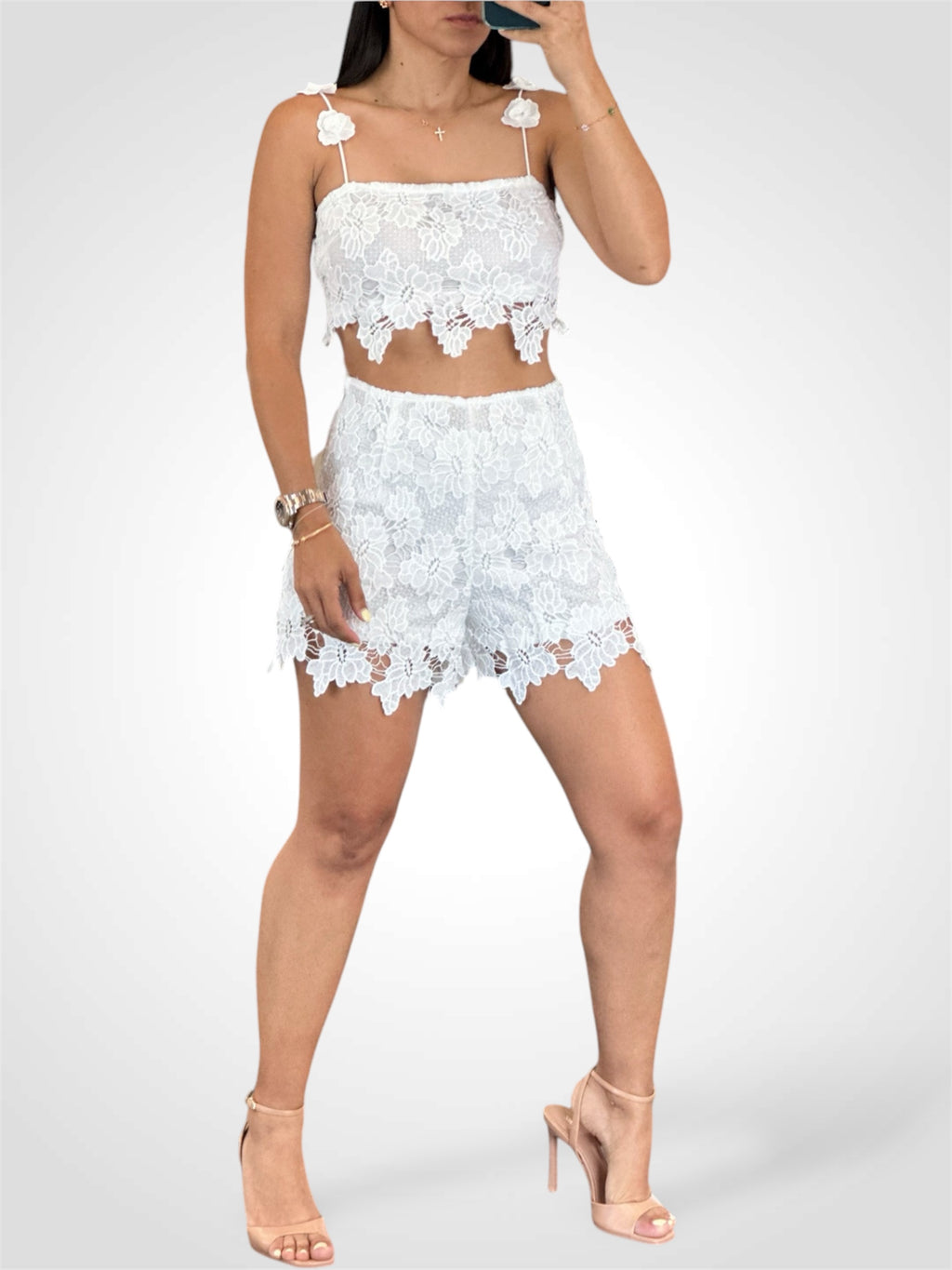 CROCHET LACE SHORT
