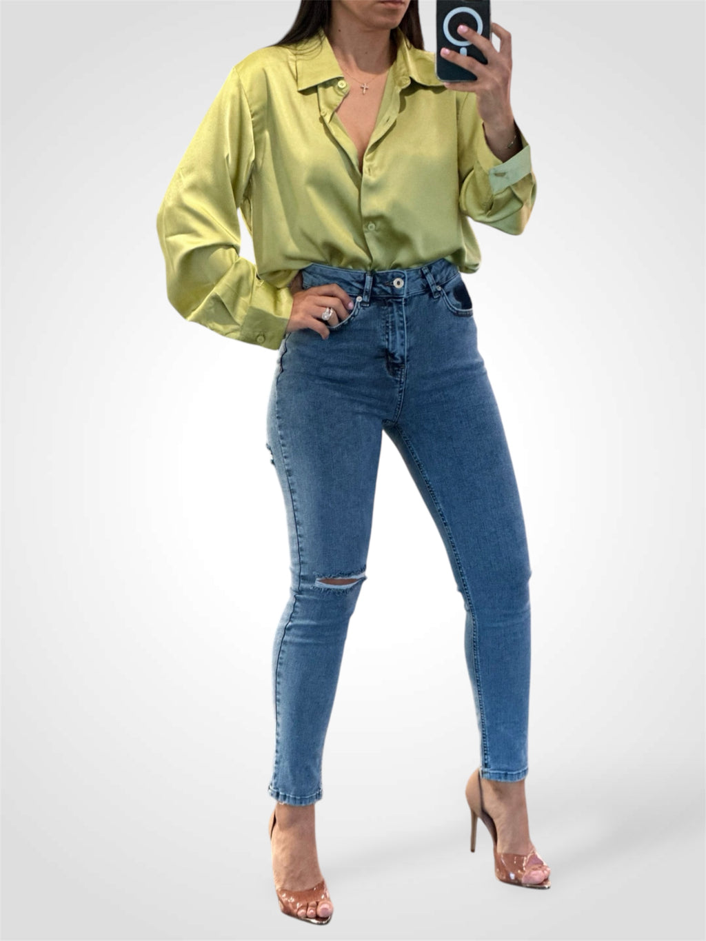 RIPPED ON THE BACK SKINNY JEAN