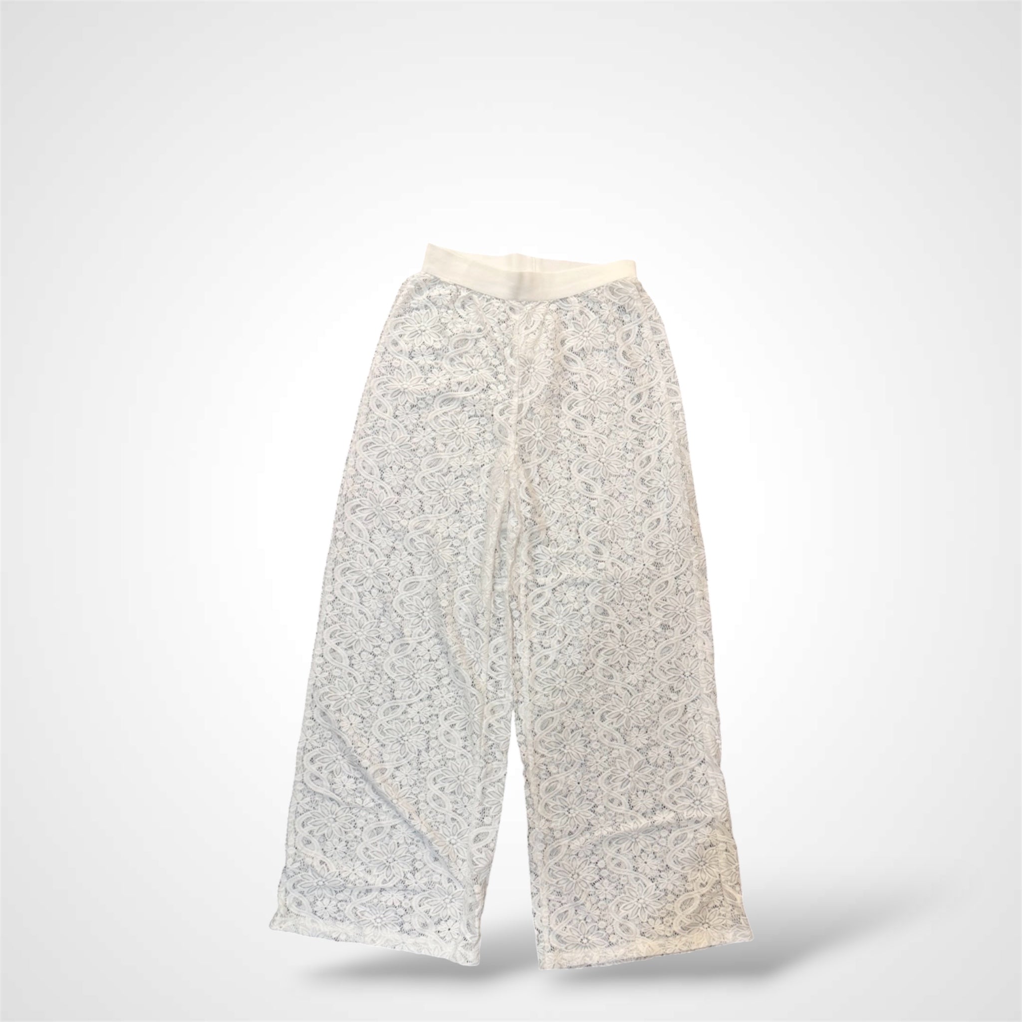 WHITE LACE LONG PANT-1