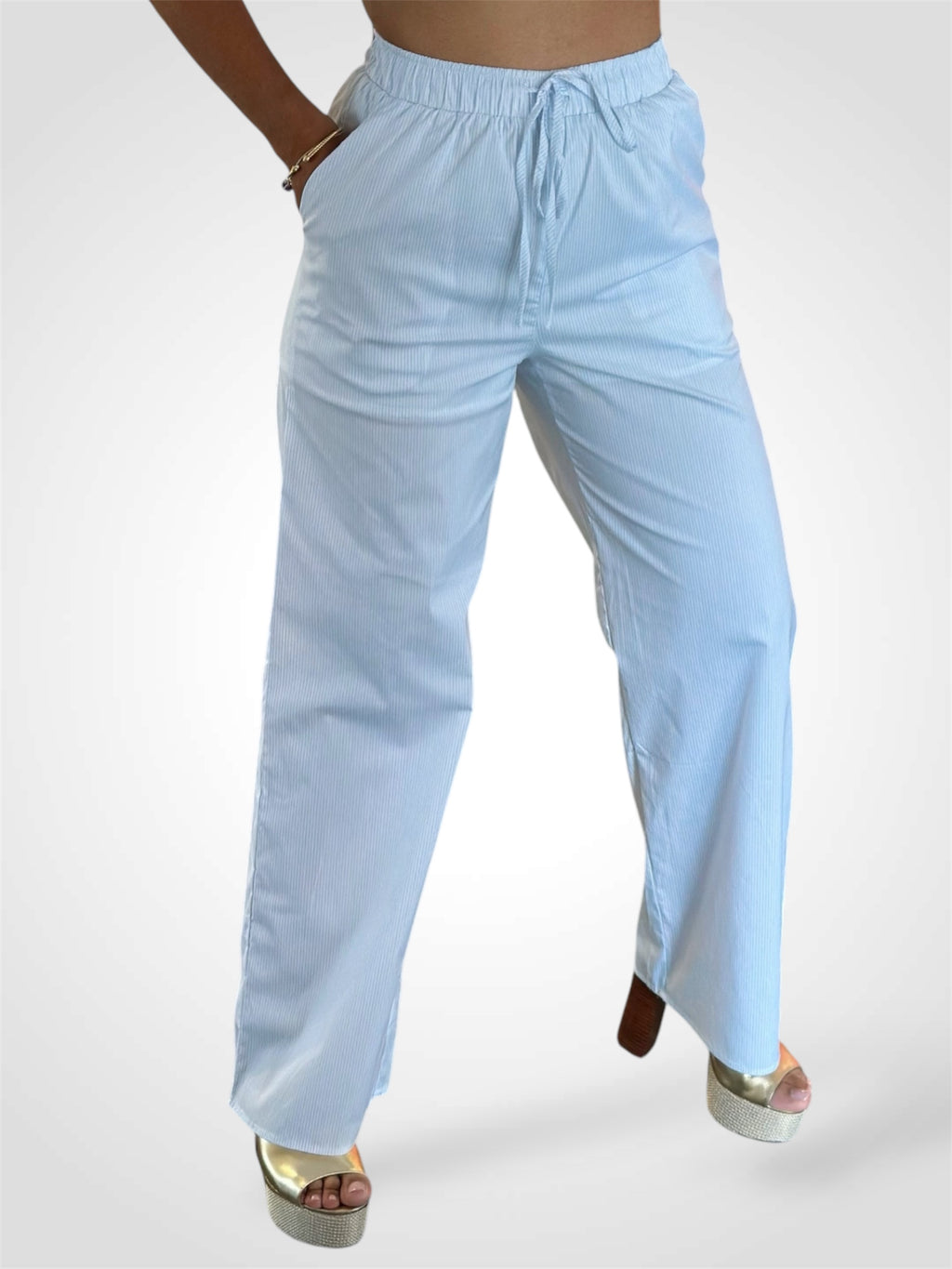 High Waisted Striped Pants