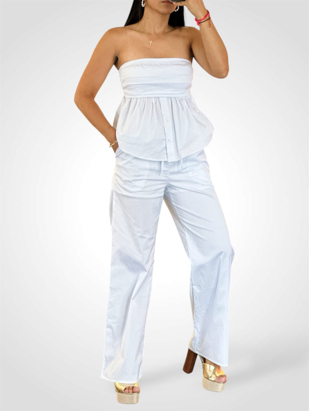 High Waisted Striped Pants