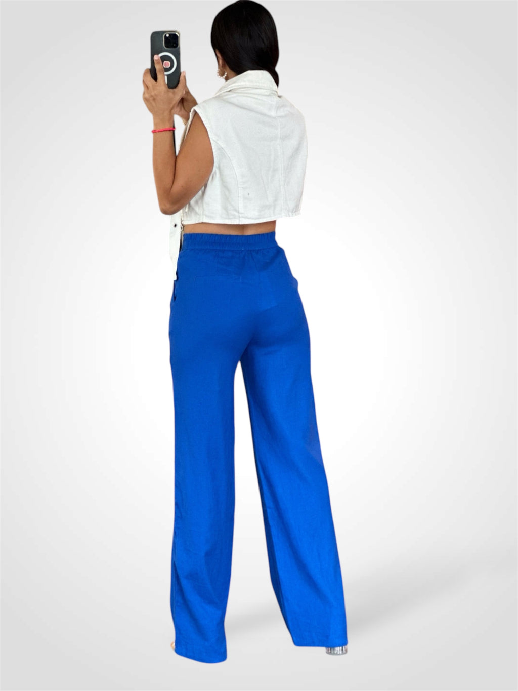 ROYAL LINEN FRONT CREASED PANTS