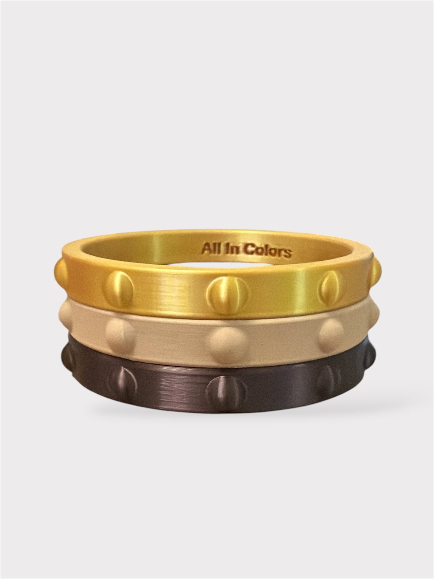 Thin Endless Bangles Gold-turquoise-White-1