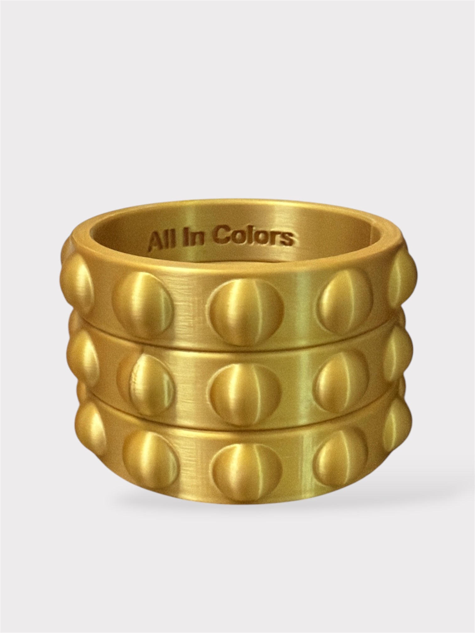 Wide Endless Bangles Gold-1