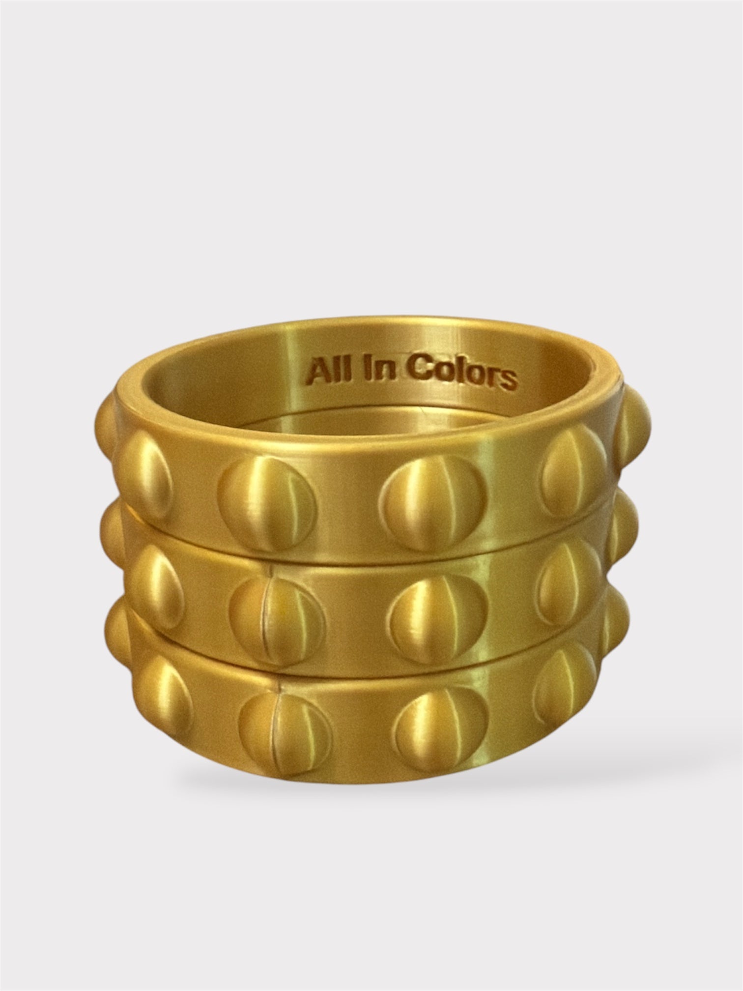 Wide Endless Bangles Gold
