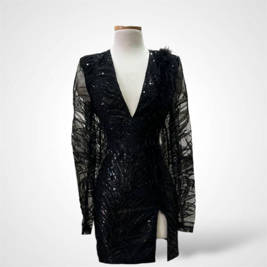 BLACK LUXURY SHORT DRESS