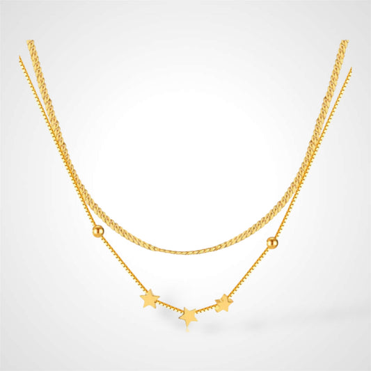 Double Super Star Gold Chain