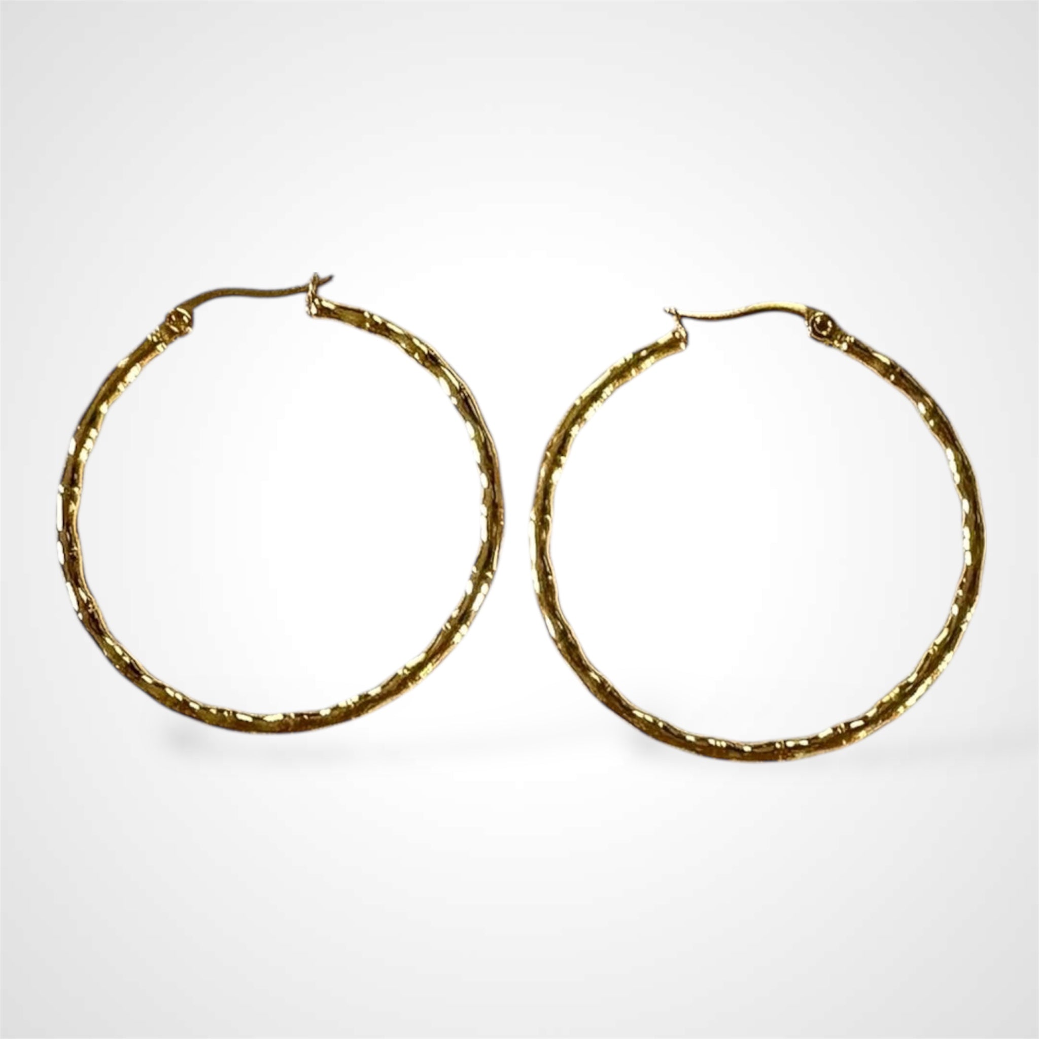 GOLD SIMONA STEEL HOOPS