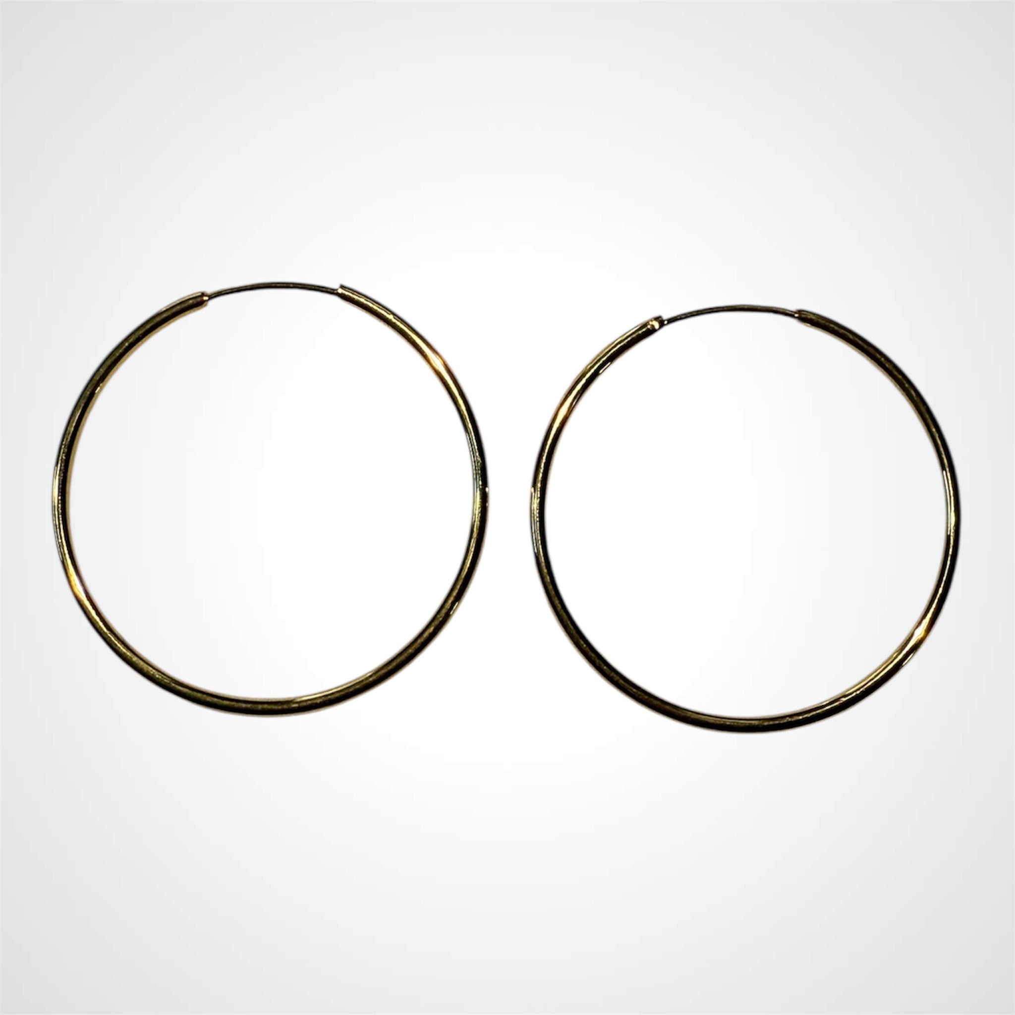 Stainless Steel Gold Plated Hoop Earrings