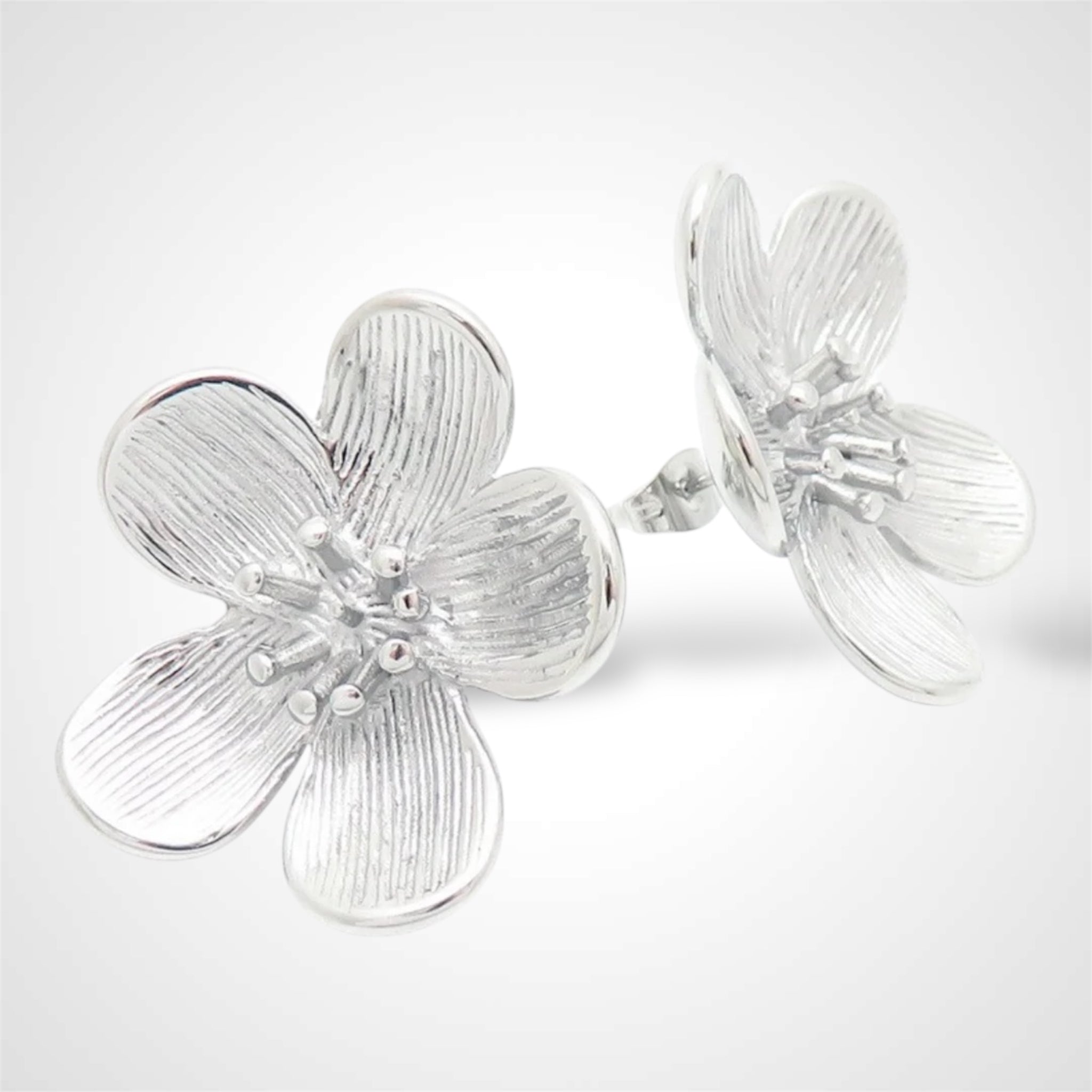Floriano Steel Earrings