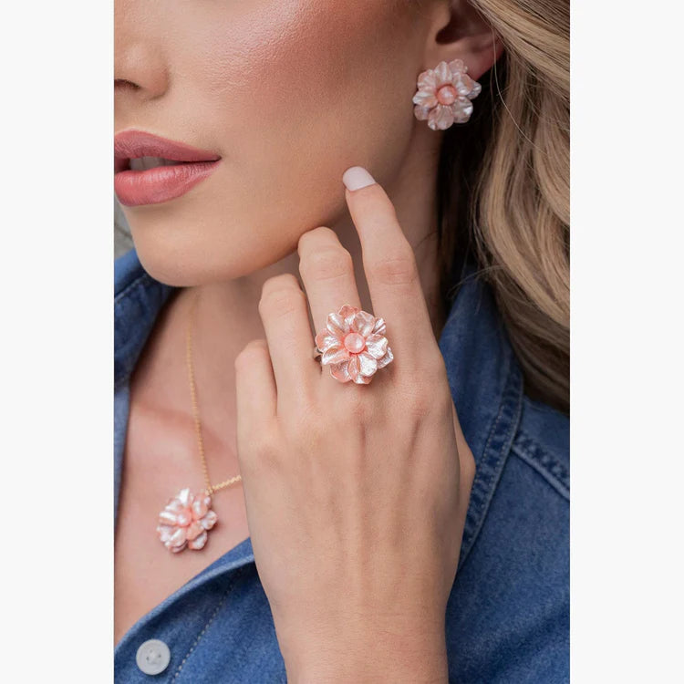 Heavenly Petals Ring Pink•