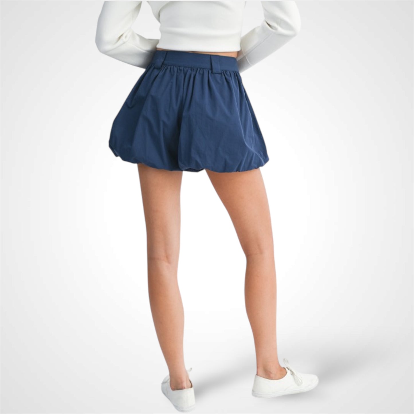 BUBBLE HEM SHORTS