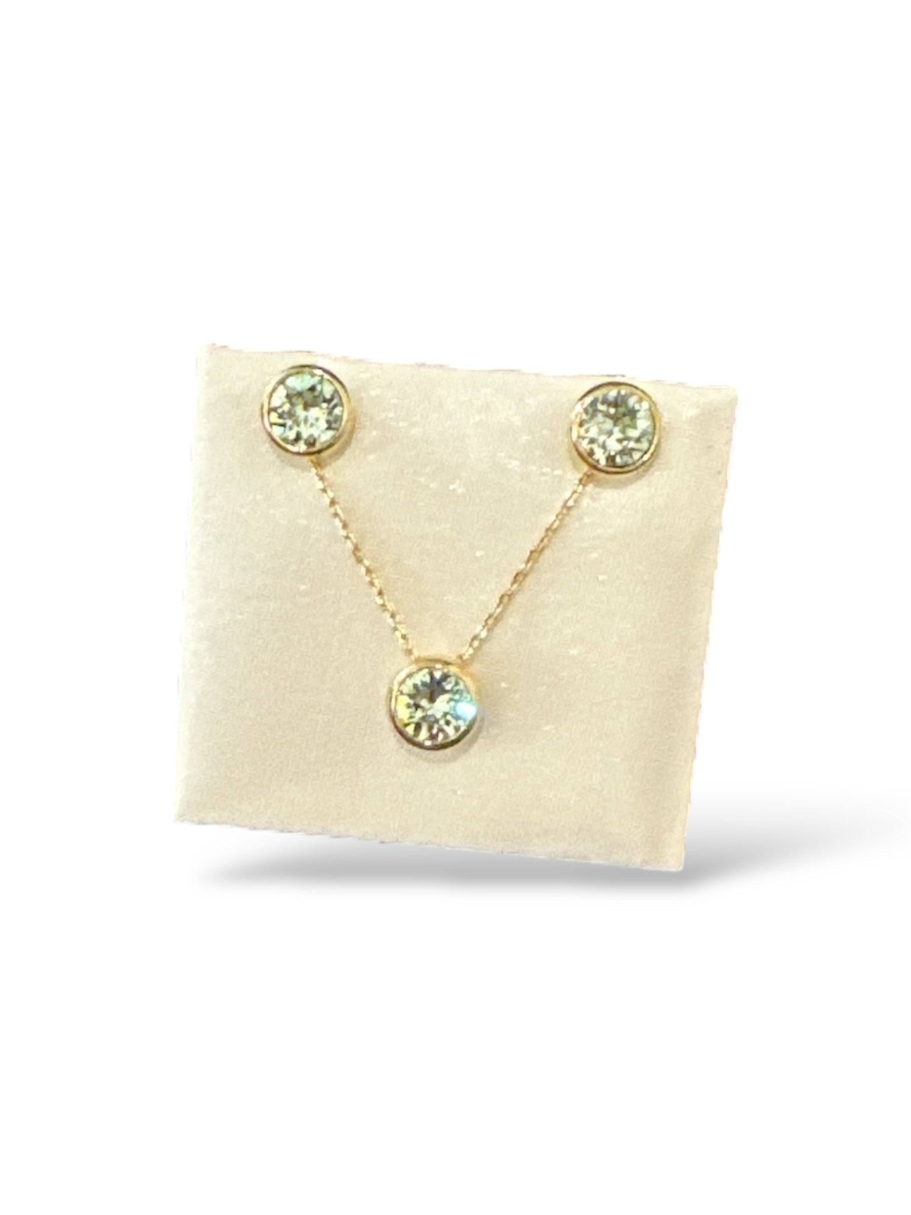 FC-Lifestones Nassau Set Peridot Gold