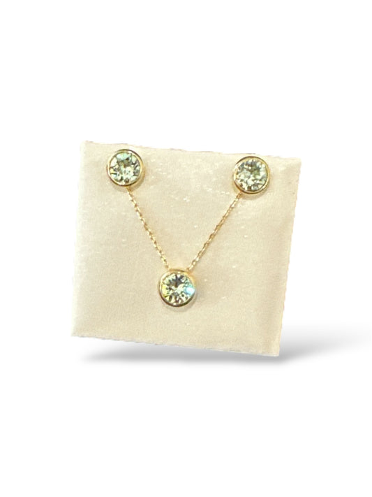FC-Lifestones Nassau Set Peridot Gold