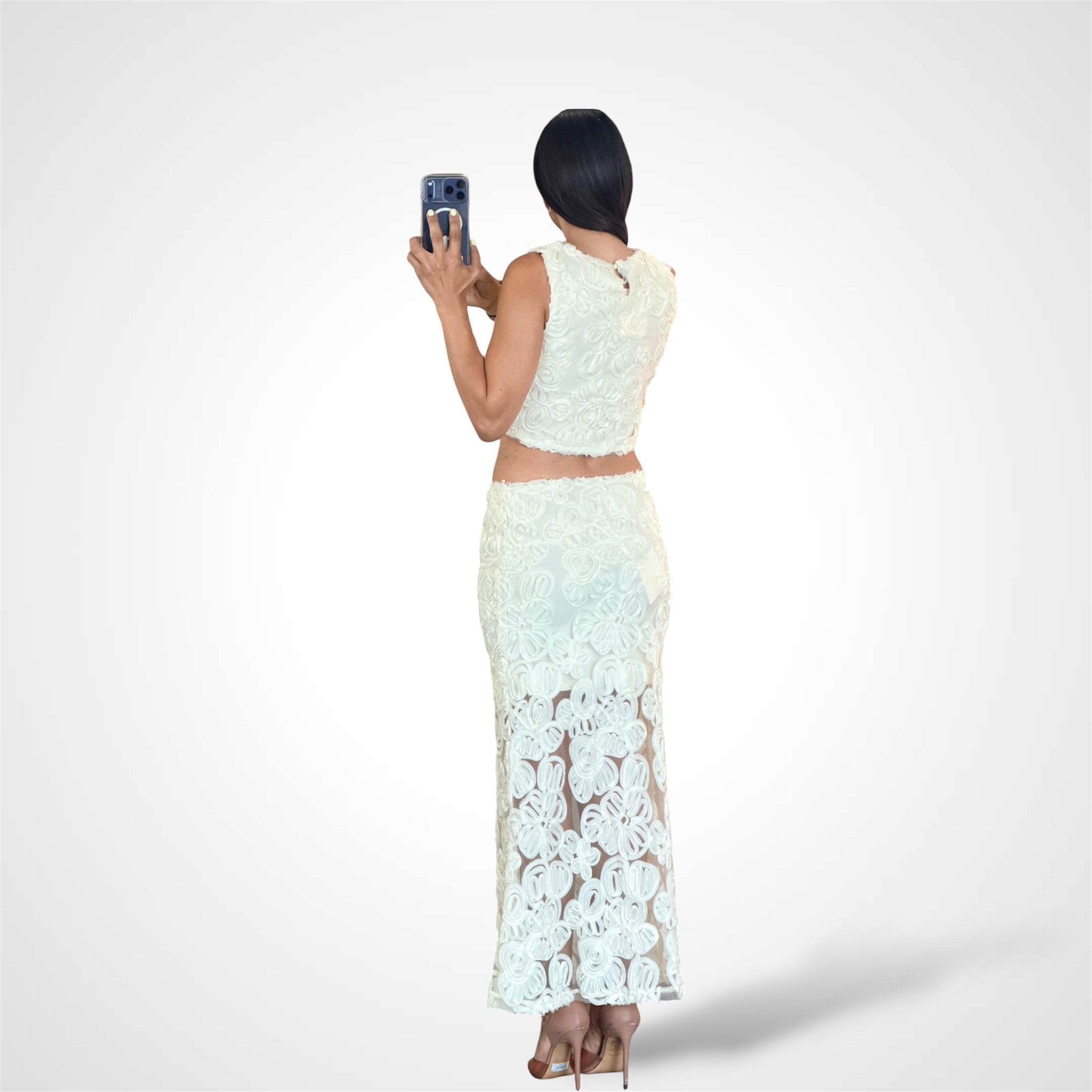 CAMELLIA LACE TOP AND MAXI SKIRT SET-3