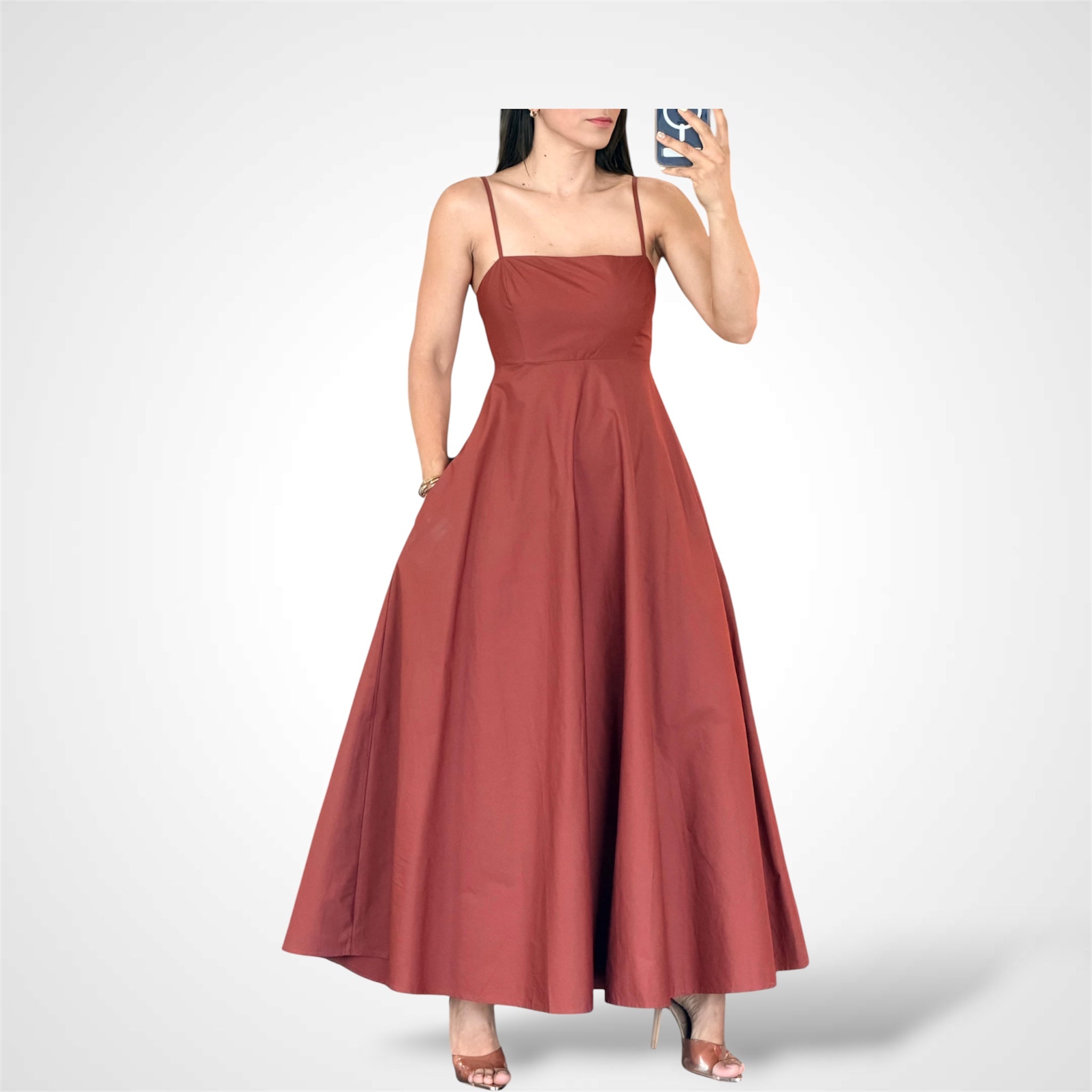 Dark Rose Midi Dress