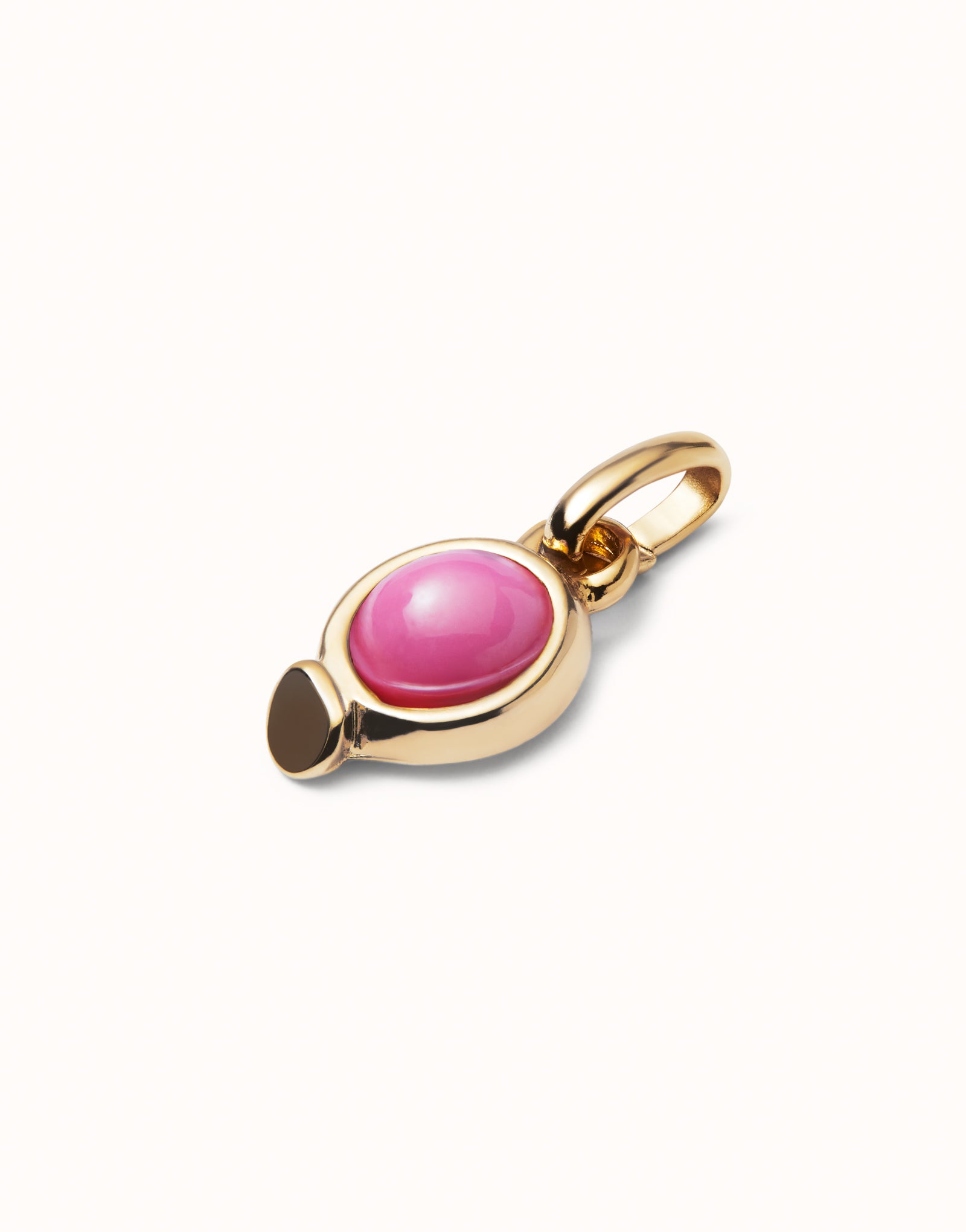 Uno de 50 18K gold-plated charm with pink stone•-2
