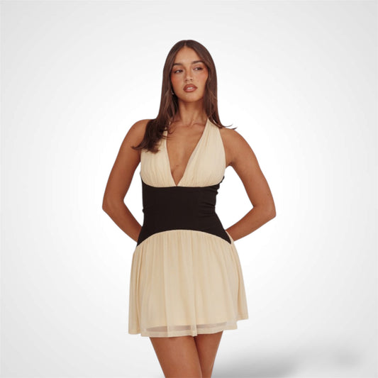 Elegance Halter Mini Dress