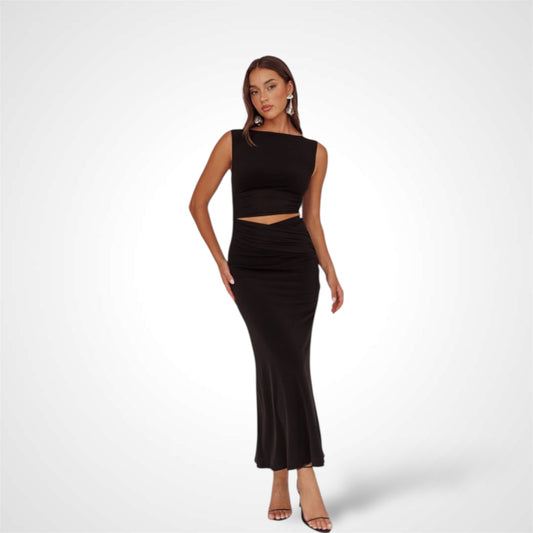 Crop Top Maxi Dress