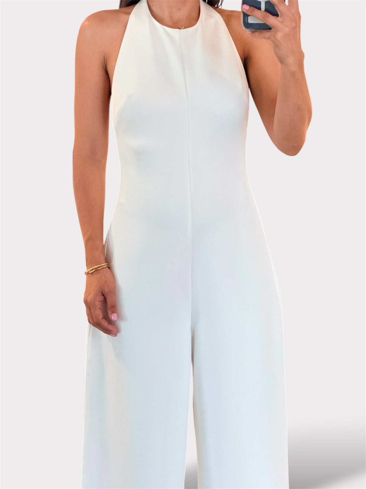 OFF WHITE HALTER LONG JUMPSUIT-3